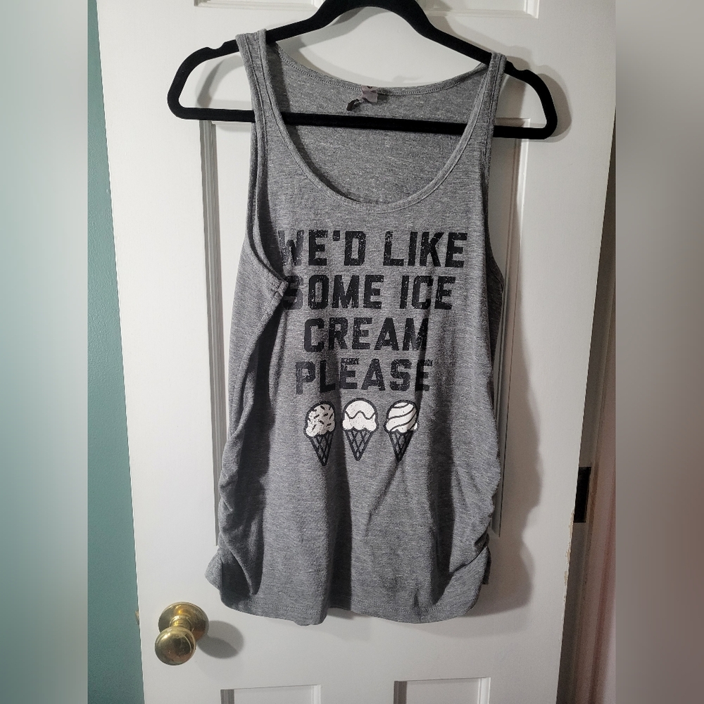 Maternity Tank We'd Like Some Ice Cream Please